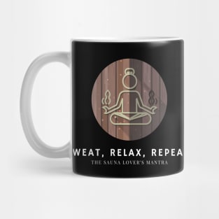 Sauna Meditation, Sauna Yoga Mug